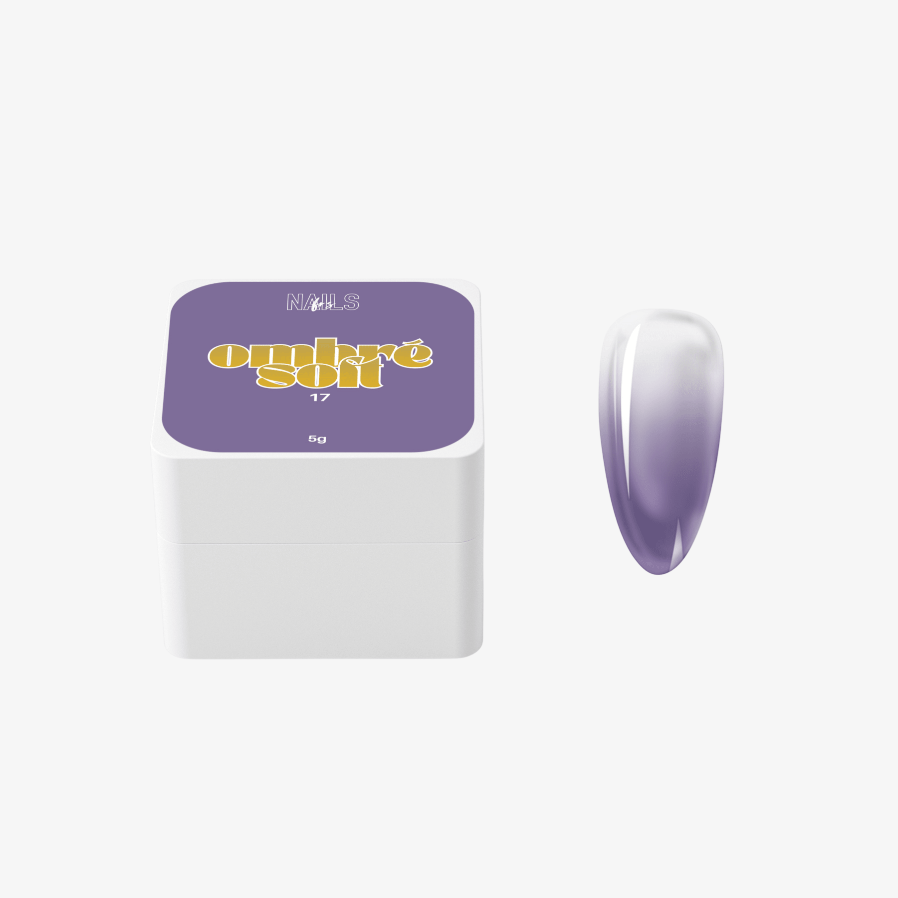 Ombré Soft 17 Violet - Gel Paint Dégradé Intense - NAILS FRS