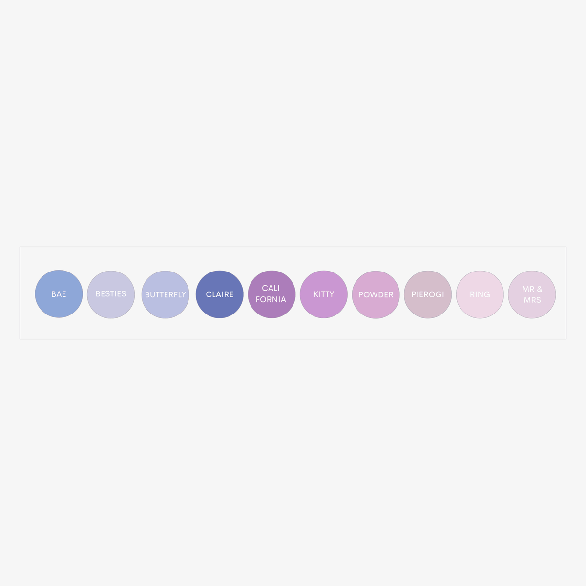 Stickers Vernis Rond Vernis Semi-Permanent Violets - NAILS FRS