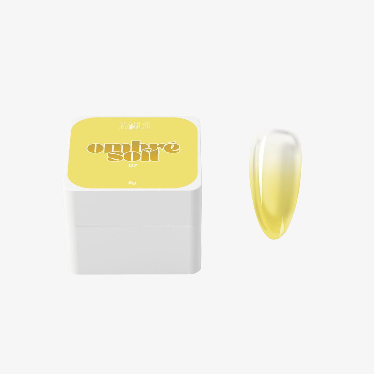 Ombré Soft 07 Jaune - Gel Paint Dégradé Soleil - NAILS FRS