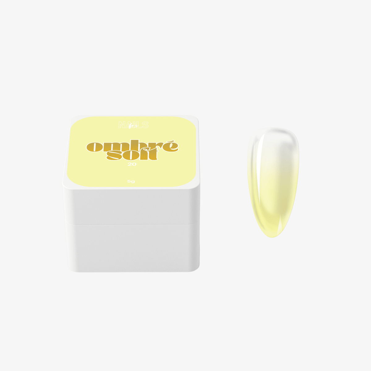 Ombré Soft 20 Jaune - Gel Paint Dégradé Estival - NAILS FRS