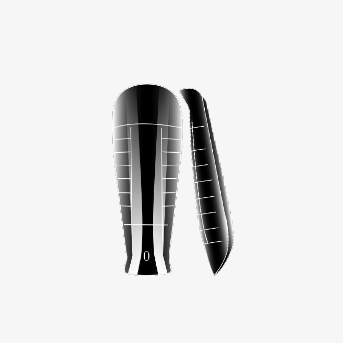 Popits natural NAILS FRS, moules gradués en longueur pour extensions, face et profil