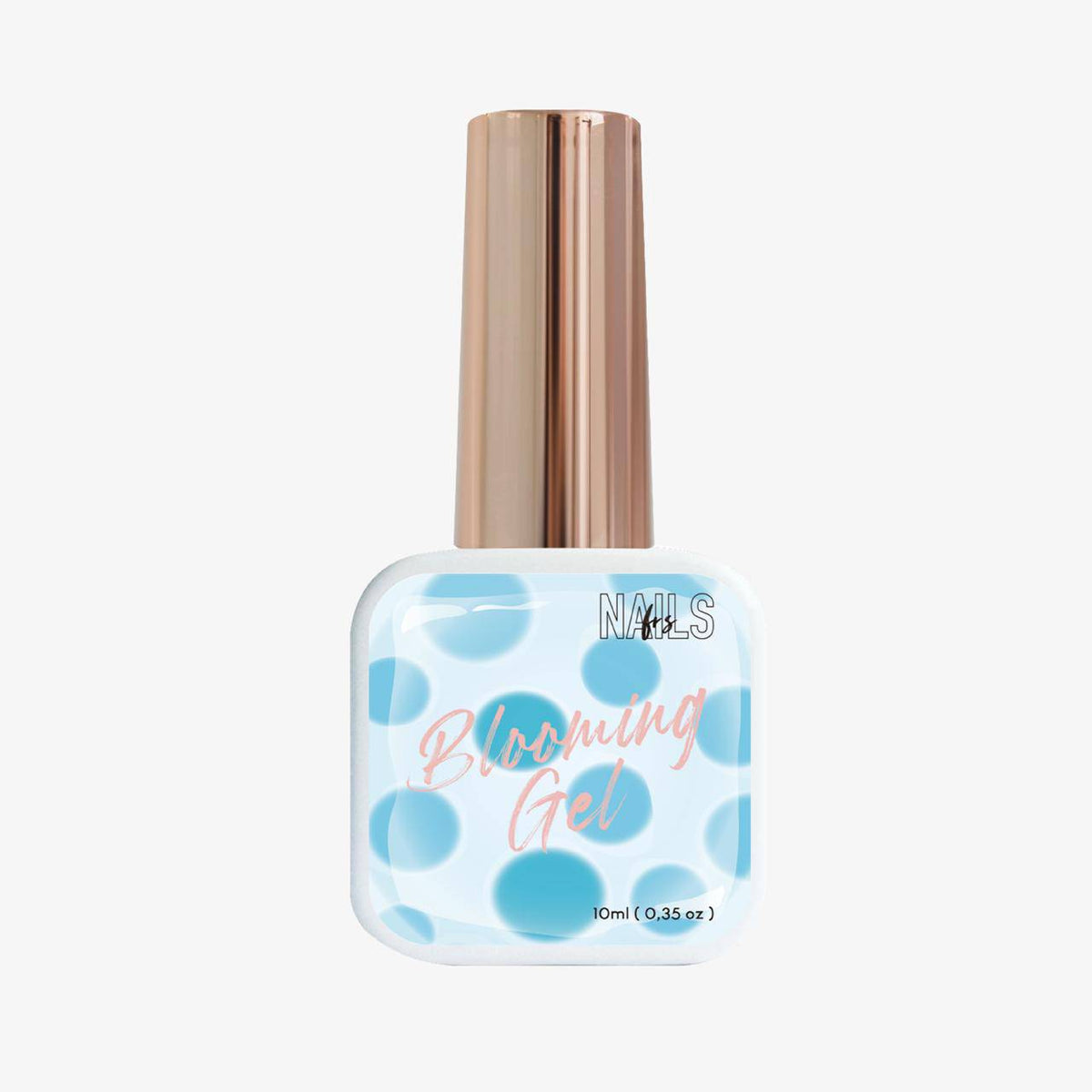 Flacon de Blooming Gel NAILS FRS 10 ml, gel d'éclatement pour nail art, bouchon doré
