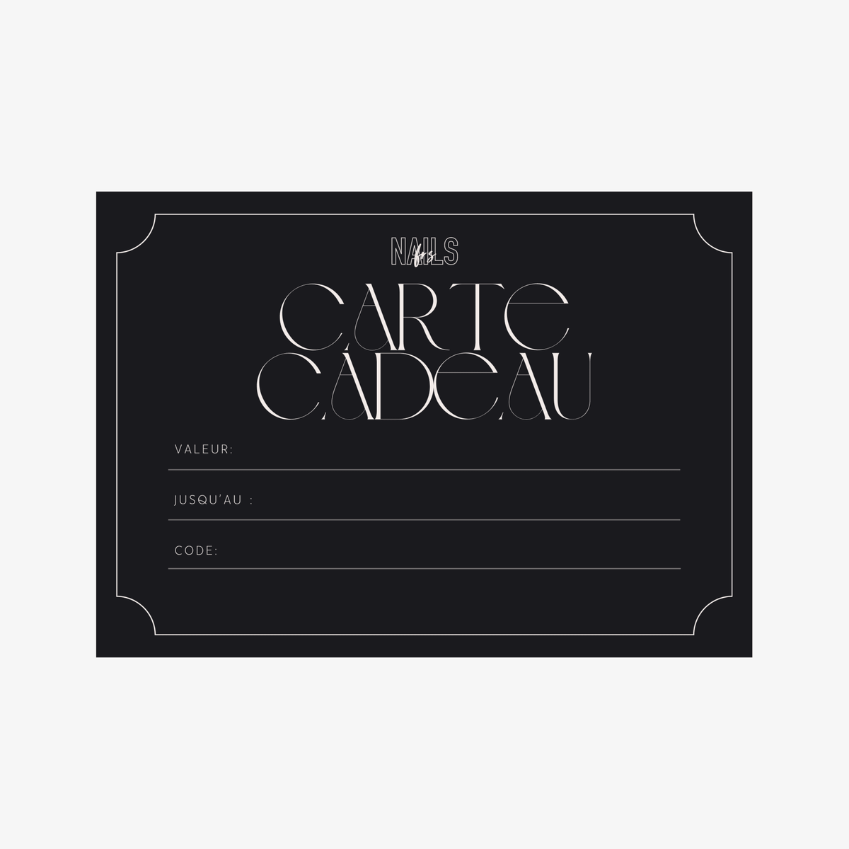 Carte Cadeau NAILS FRS 30 € - NAILS FRS