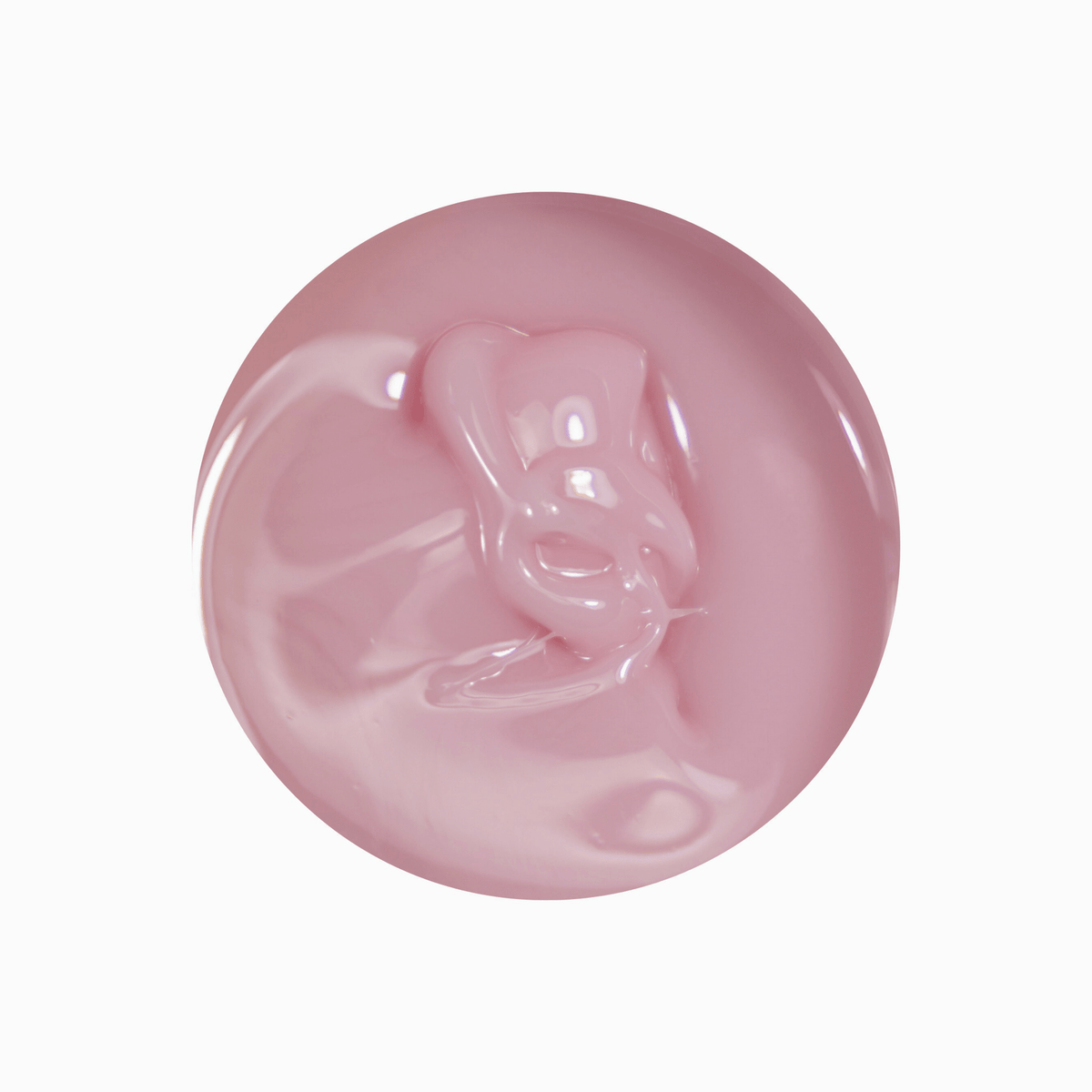 Texture du gel de construction Solid fiber Vanilla, goutte rose pâle laiteuse et brillante