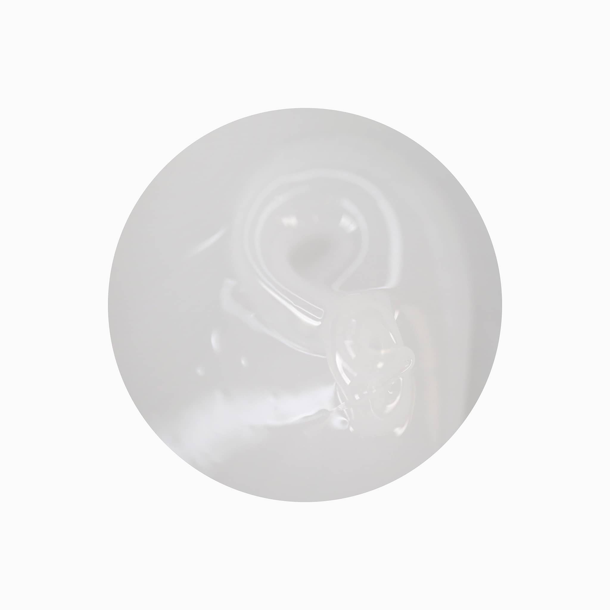 Texture du gel de construction Solid fiber Coconut, goutte blanche laiteuse translucide