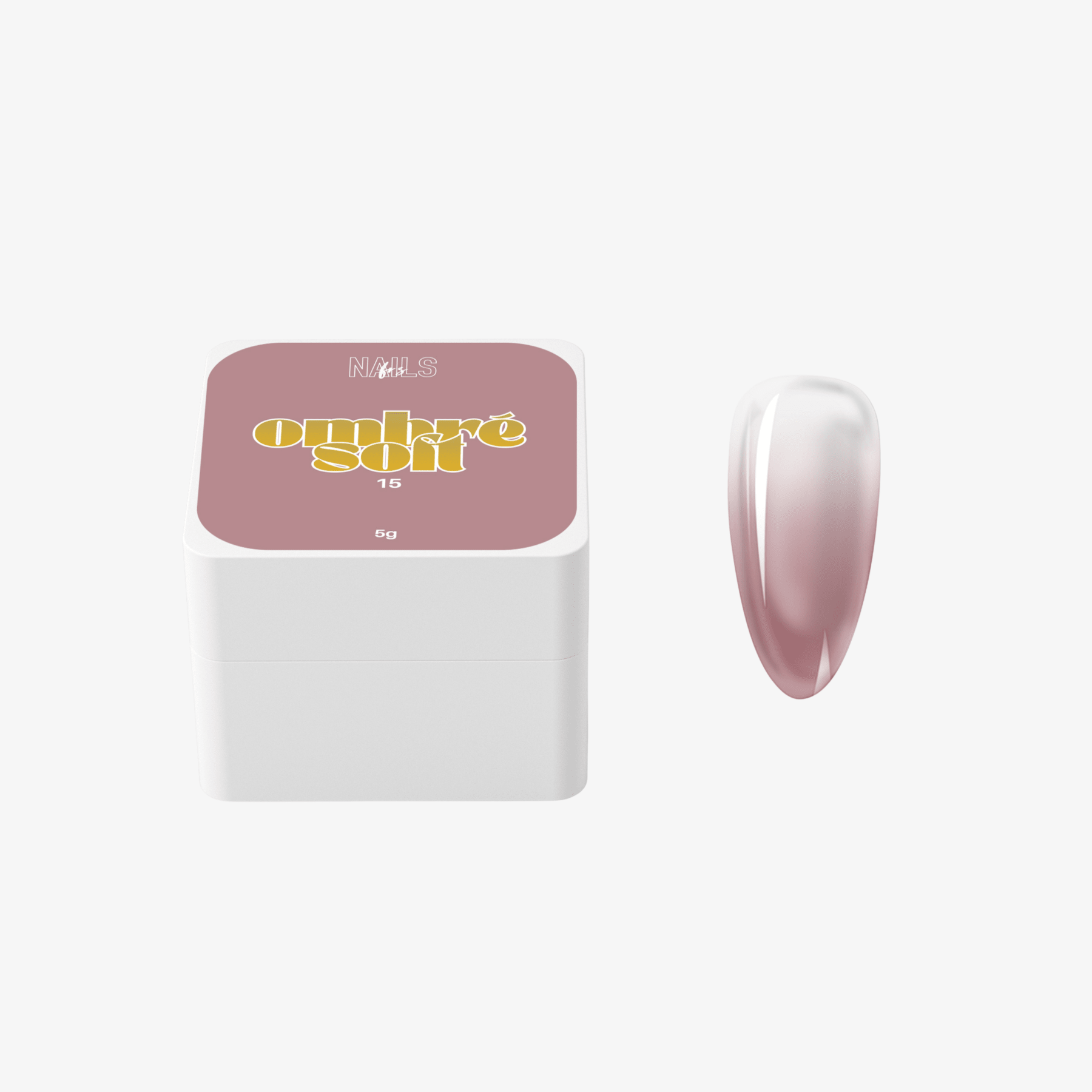 Ombré Soft 15 Marron Clair - Gel Paint Caramel - NAILS FRS