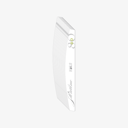 Recharge limes demi lune adhésives jetables 20pcs 80 - Lime NAILS FRS