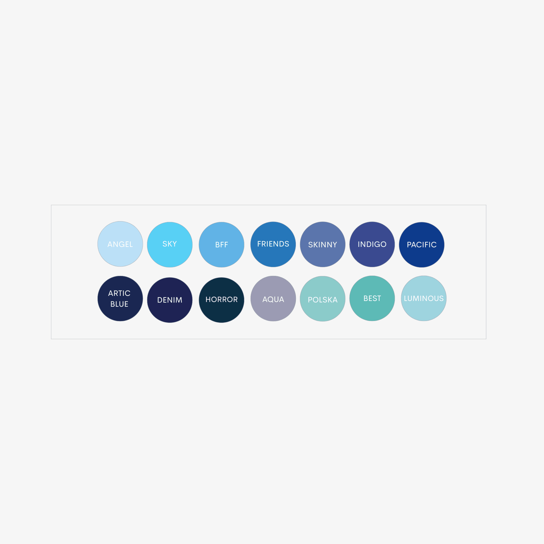 Stickers Vernis Rond Vernis Semi-Permanent Bleus - NAILS FRS