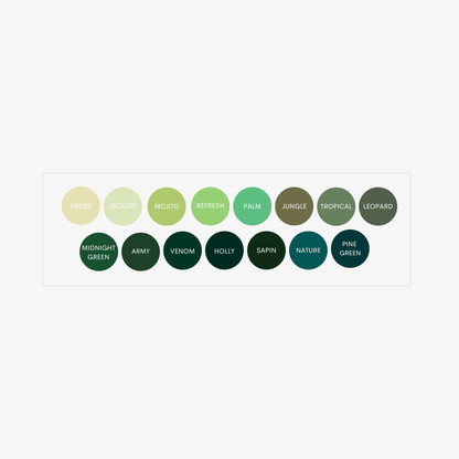 Stickers Vernis Rond Vernis Semi-Permanent Verts - NAILS FRS