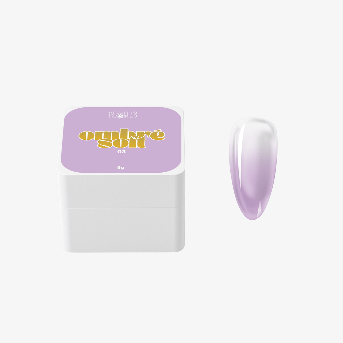 Ombré Soft 03 Lila - Gel Paint Dégradé Pastel - NAILS FRS
