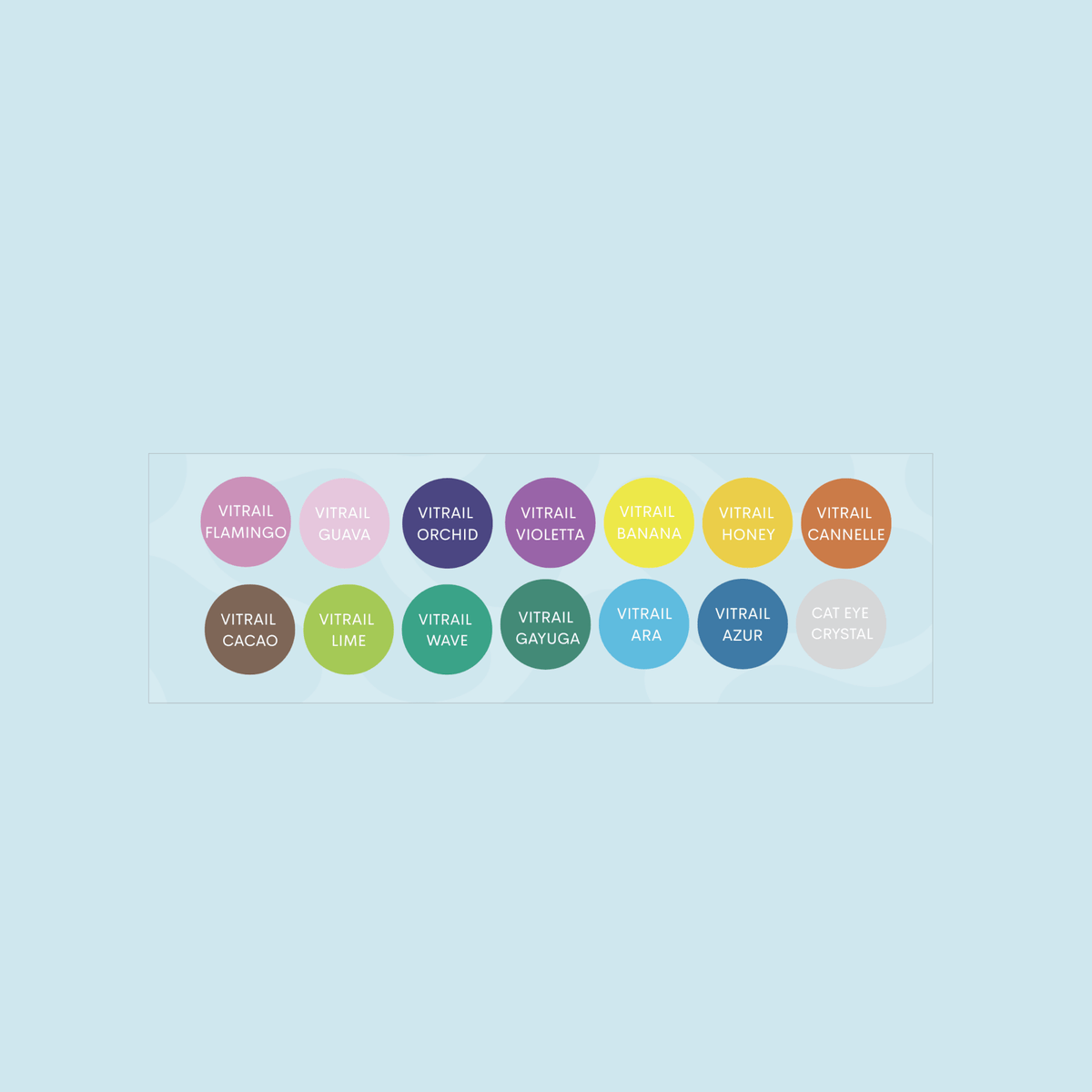 Stickers Vernis Rond Vernis Semi-Permanent Vitraux - NAILS FRS
