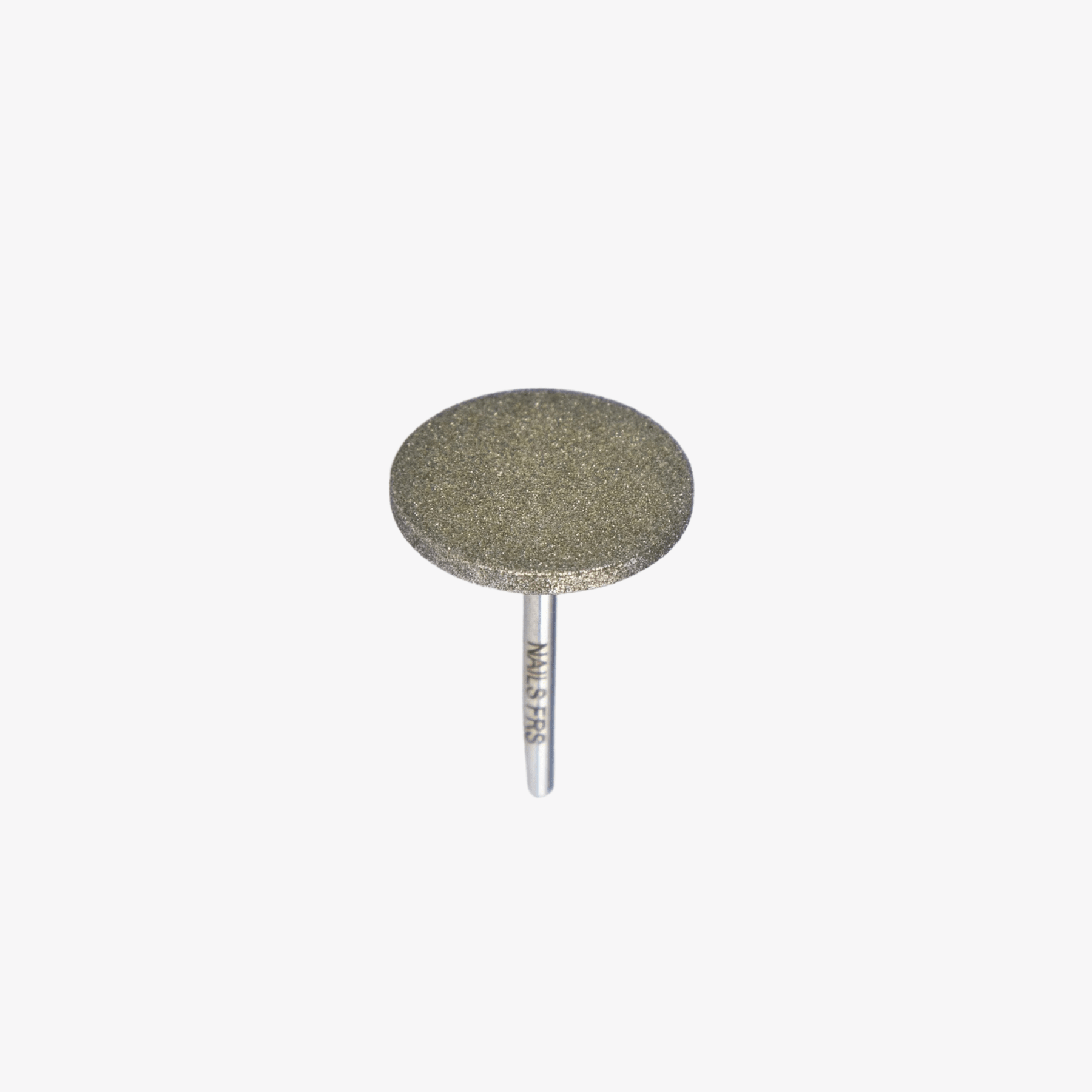 Embout pododisc diamant 20mm, disque plat diamanté monté sur un mandrin gravé NAILS FRS