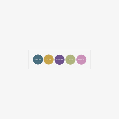 Stickers Vernis Rond Vernis Semi-Permanent Aurore boréal - NAILS FRS