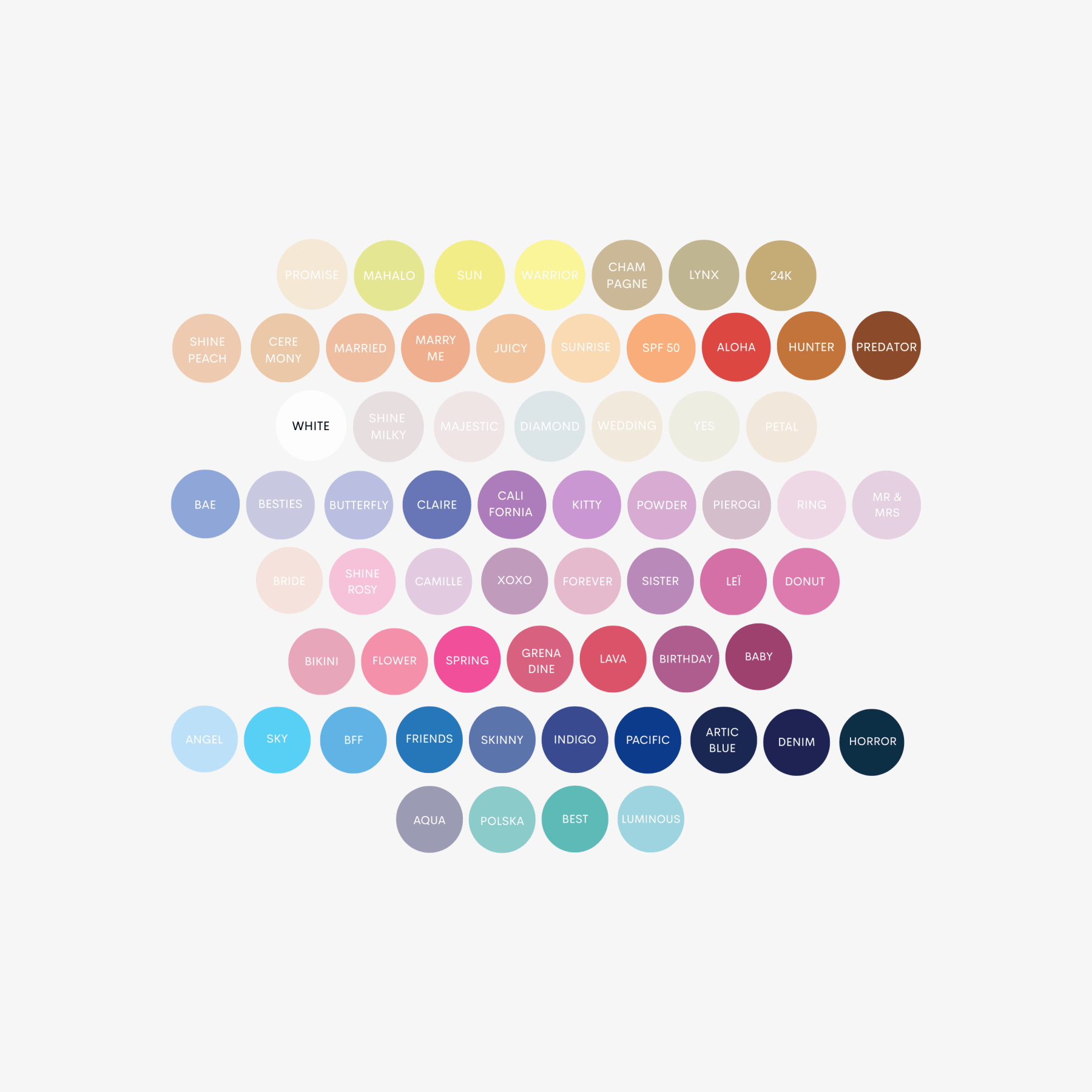 Stickers Vernis Rond Vernis Semi-Permanent Pack ( 17 stickers ) - NAILS FRS