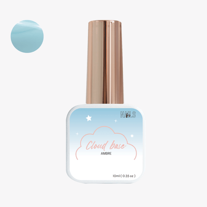 Flacon 10 ml de la Cloud base Ambre NAILS FRS, teinte bleu ciel pastel