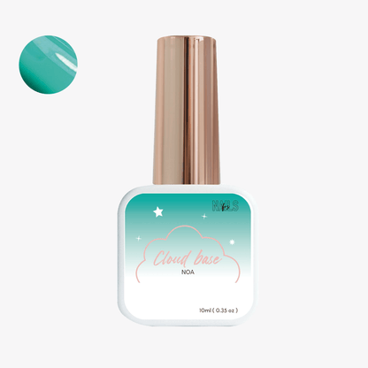 Flacon 10 ml de la Cloud base Noa NAILS FRS, teinte vert turquoise