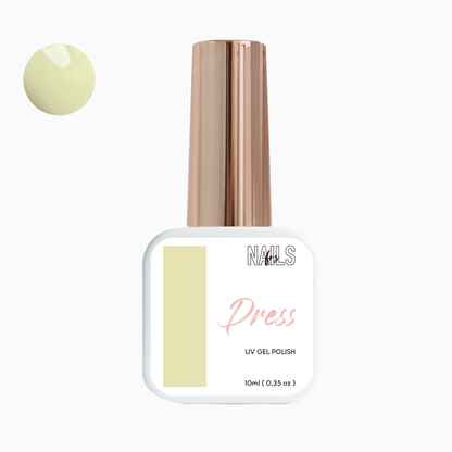 Flacon 10 ml du vernis semi-permanent vert anis pastel Gel Polish Dress NAILS FRS