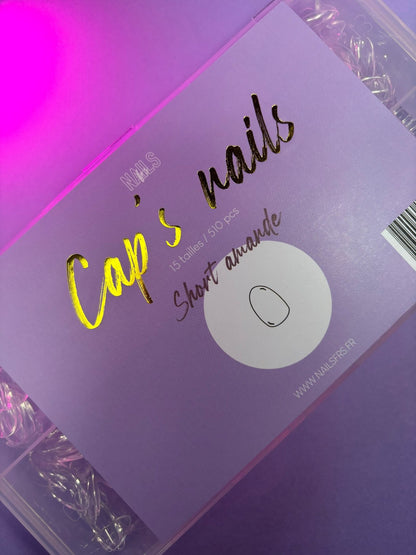 Boîte cap's nails amande courte NAILS FRS : 510 capsules américaines en 15 tailles