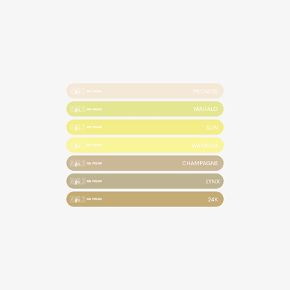 Stickers Nuancier Vernis Semi - Permanent - Présentoir Gel Polish NAILS FRS (2026) Jaunes - NAILS FRS