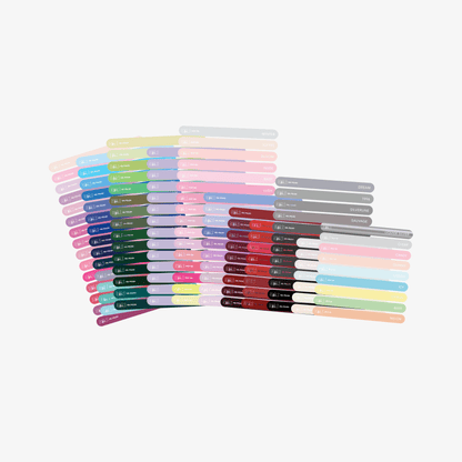 Stickers Nuancier Vernis Semi - Permanent - Présentoir Gel Polish NAILS FRS (2026) Pack ( 18 stickers ) - NAILS FRS
