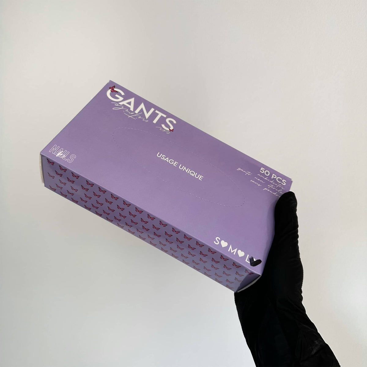 Gants nitrile L - gants NAILS FRS