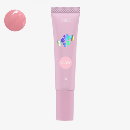 Tube Jelly 3D Candy NAILS FRS 15 g, gel sculptable rose bonbon translucide et son nuancier