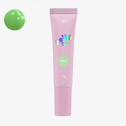 Tube Jelly 3D Mint NAILS FRS 15 g, gel sculptable vert menthe et sa pastille de teinte