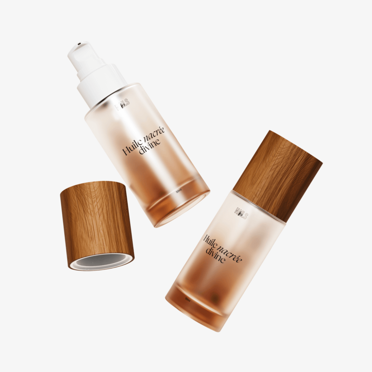 Huile nacrée divine - Huile Scintillante Corps - NAILS FRS