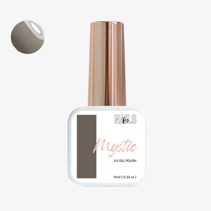Flacon 10 ml du vernis semi-permanent taupe grisé Gel Polish Mystic NAILS FRS