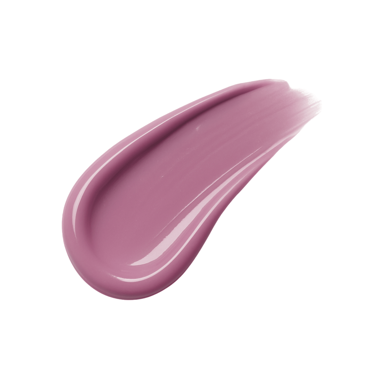 Texture du gel Easy gel Silk étalée au pinceau, matière rose mauve épaisse et brillante