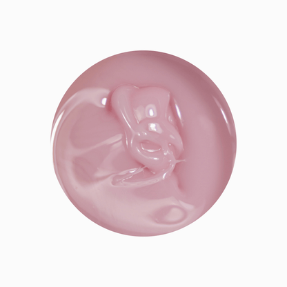 Texture du gel de construction Solid fiber Vanilla, goutte rose pâle laiteuse et brillante