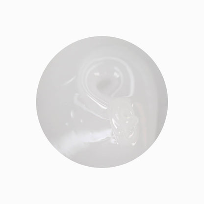 Texture du gel de construction Solid fiber Coconut, goutte blanche laiteuse translucide