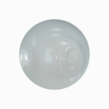 Texture du gel de construction Solid fiber milky shine, goutte blanc nacré pailleté